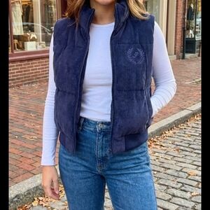 PINK Victoria's Secret Blue Corduroy Vest